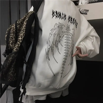 Punk Gothic Cool Oversized Streetwear Hoodie