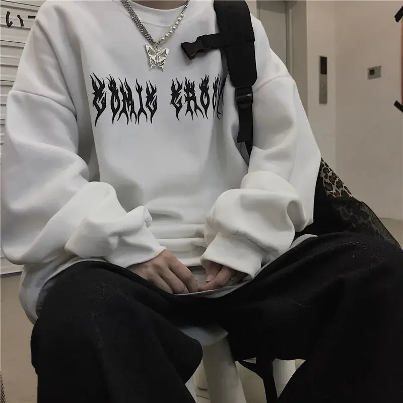 Punk Gothic Cool Oversized Streetwear Hoodie