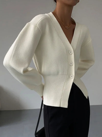 Autumn Sweater Coat Casual Elegant Long Sleeve Knitted Cardigan