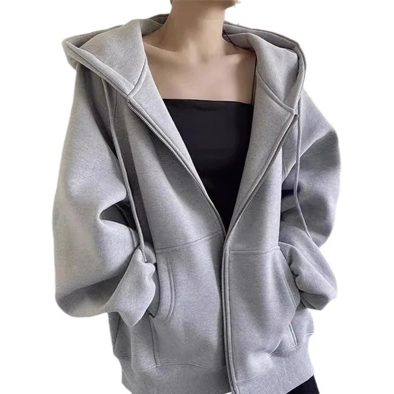 Thickened Warm Stylish Zip Up Hoodie