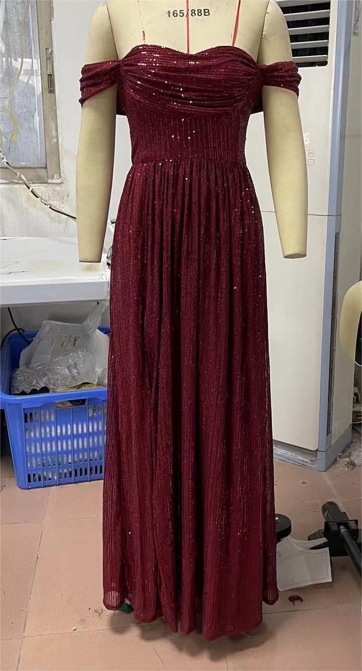 Sequined Slim Dress Cami Dress