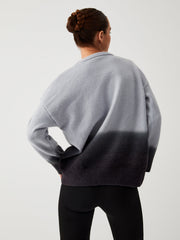 Cloud Nine Fuzzy Trendy Ombre Oversized Sweater Sweaters-L