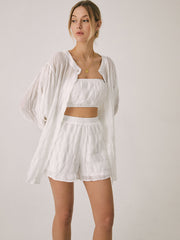 Breathable Three Graceful Piece Shorts Set Short Sets