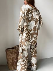 Coco Baroque Graceful Print Pants Set Pant Sets