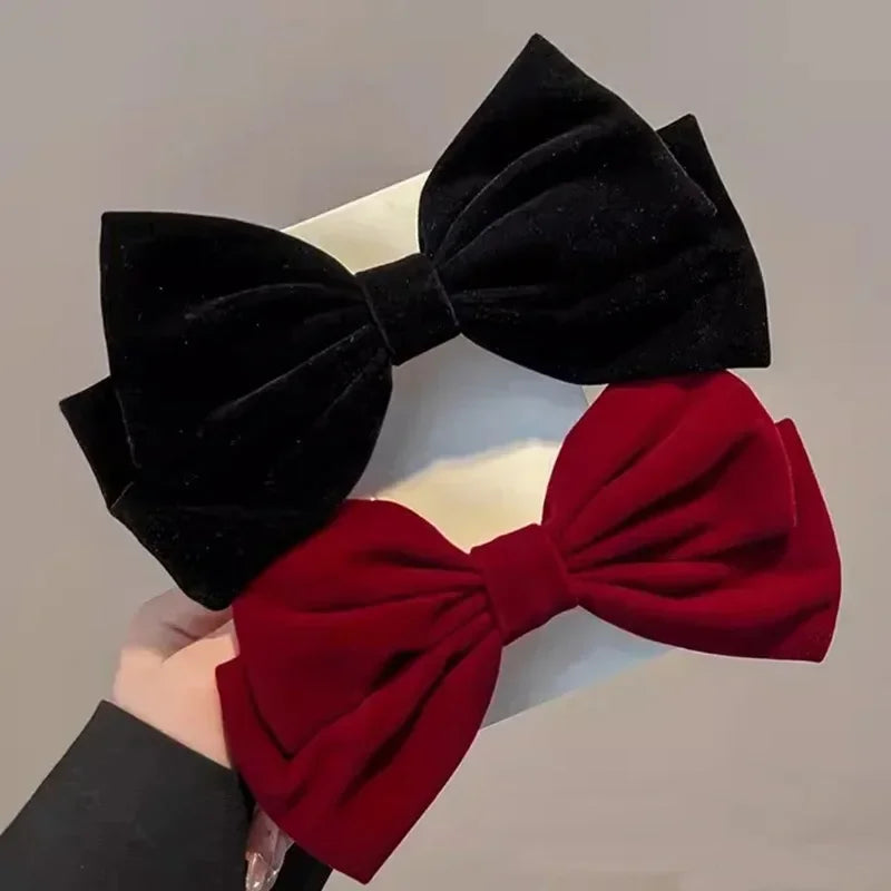 Red Velvet Elegant Fashion Ponytail Christmas Hair Accessory