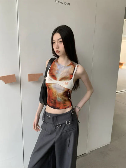 Body Printed Tank Top