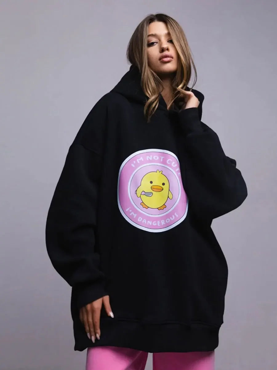 Chic Casual Warm Oversized Sports Hoodie