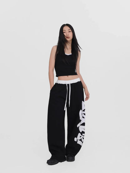 Street Graffiti Black Halloween Dance Pants