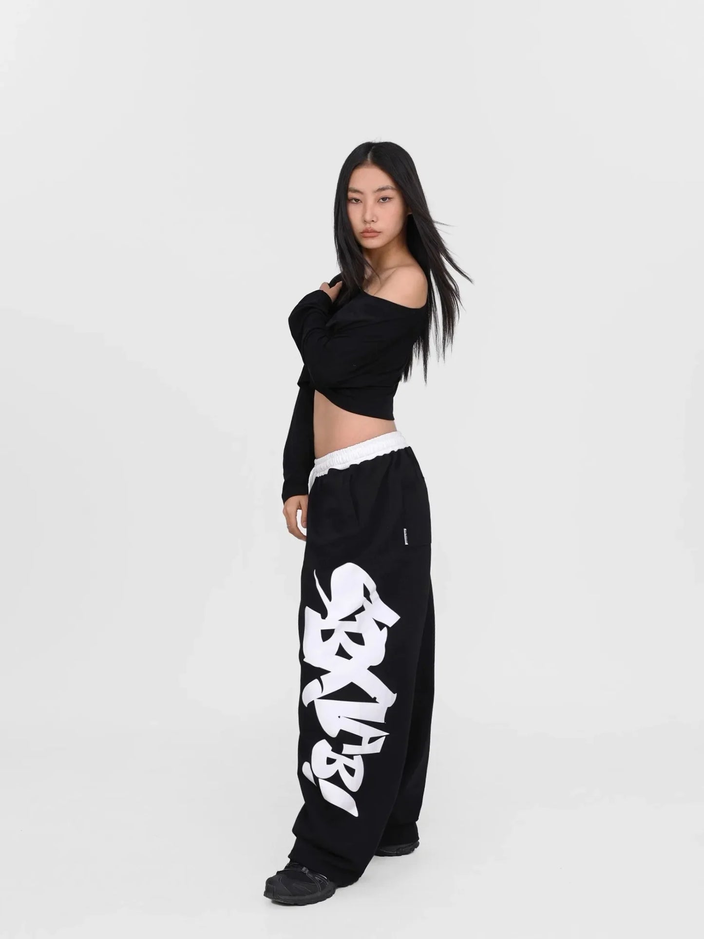 Street Graffiti Black Halloween Dance Pants