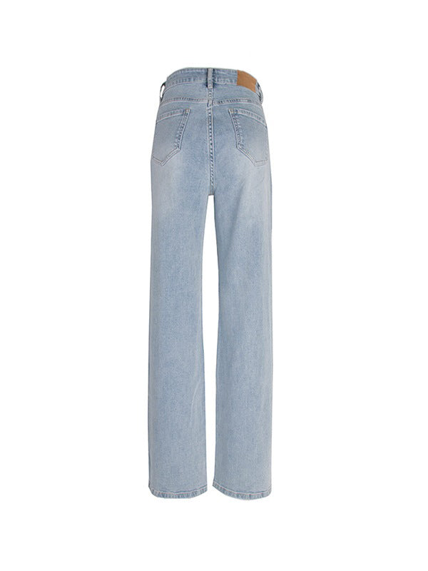 Light Wash Straight Boyfriend Jeans Boyfriend Jeans