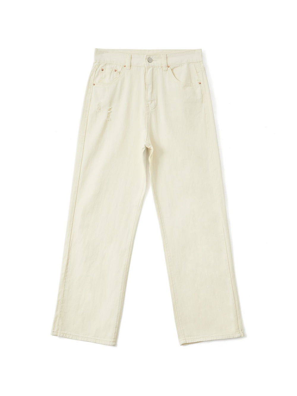 Basic Wash Straight Leg Boyfriend Jeans Boyfriend Jeans
