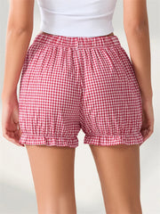 Bow Plaid Dots Bloomer Short short-250223