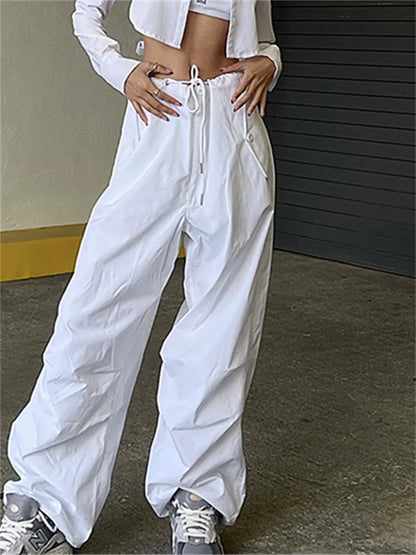 JuliaFashion - Vintage Punk Hip Hop Baggy Cargo Joggers Pants