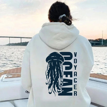 Trendy Comfortable Cartoon Jellyfish Hoodie