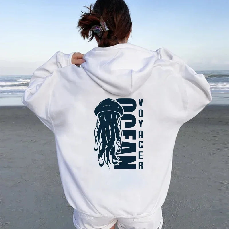 Trendy Comfortable Cartoon Jellyfish Hoodie