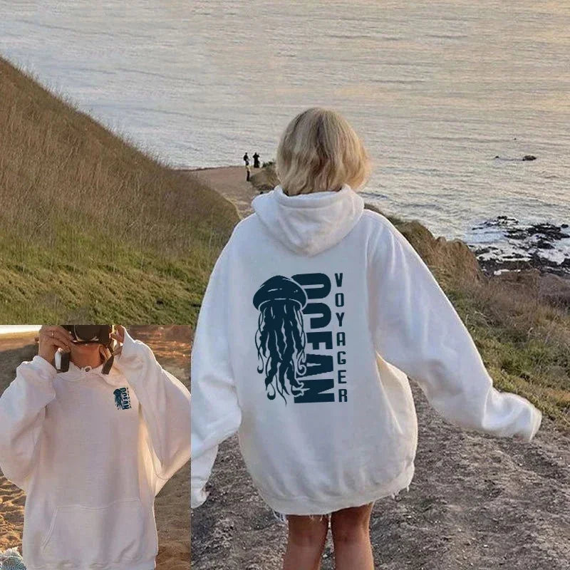 Trendy Comfortable Cartoon Jellyfish Hoodie