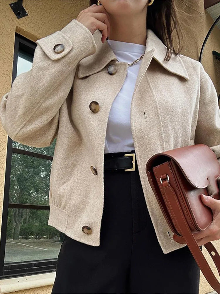 Casual Stylish Warm Elegant Autumn Fashion Short Jacket