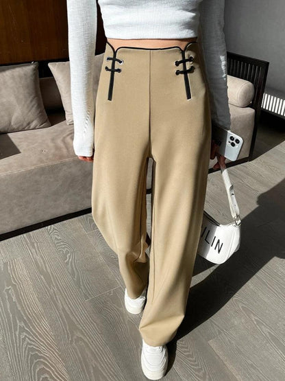 Casual High Waisted Pants