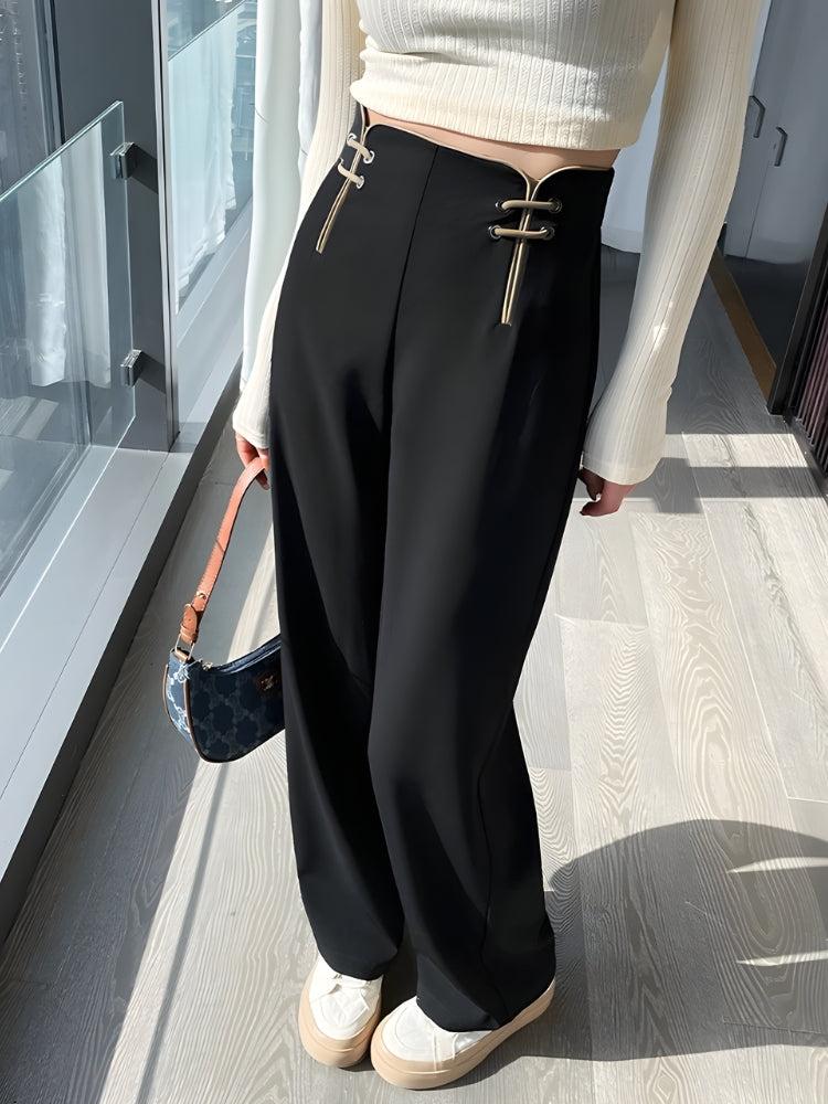Casual High Waisted Pants