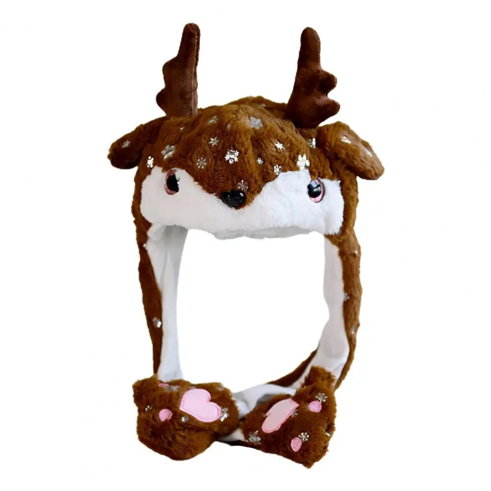 Jumping Santa Claus Elk Snowman Snowflake Cosplay Hat E Hat-L