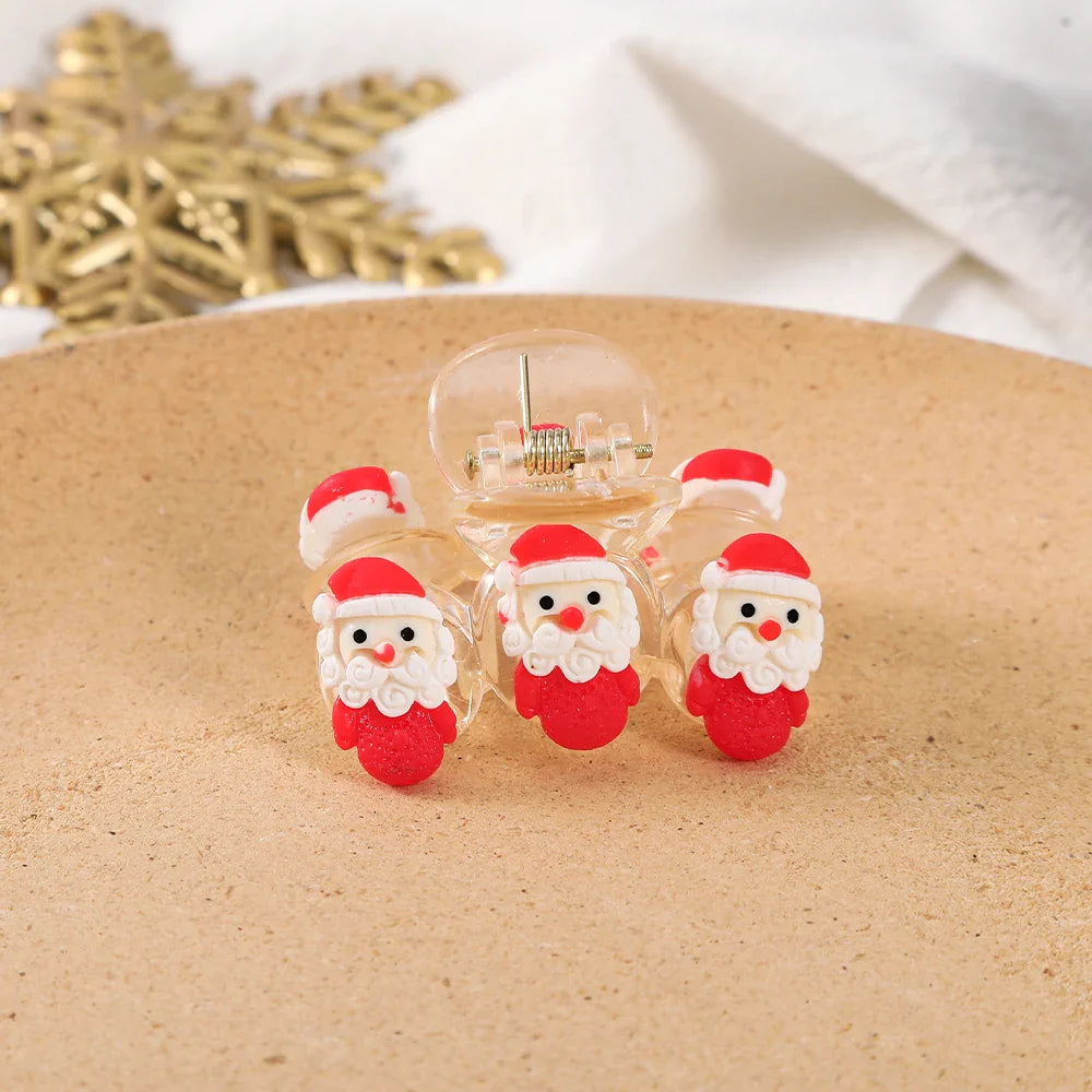 Snowman Flocking Winter Fashion Hair Accessory Red 1 Accessories-L