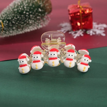 Snowman Flocking Winter Fashion Hair Accessory White Accessories-L