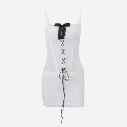 Coquette Lace Corset Mini Dress