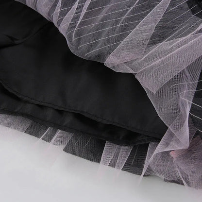 Coquette Striped Mini Skirt