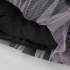 Coquette Striped Mini Skirt