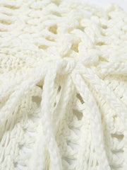 Crochet Crop Top & Maxi Skirt Two Piece Set