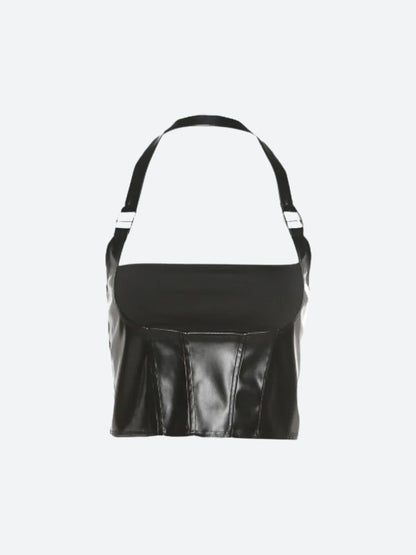 Cyberpunk Halter Neck Crop Top