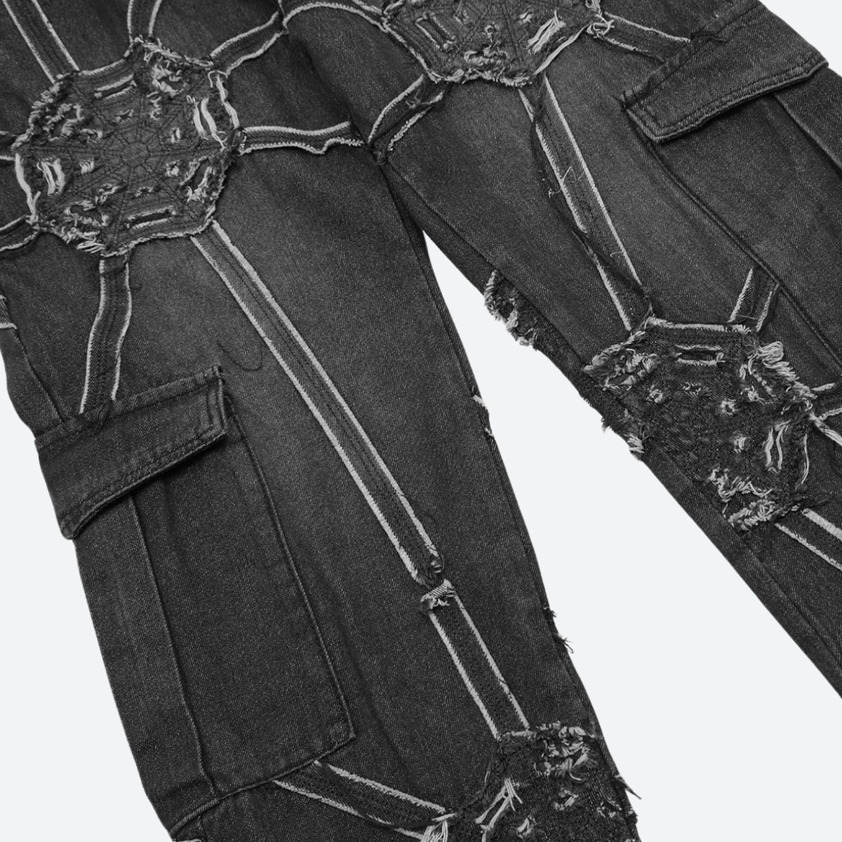 Cyberpunk Patchwork Jeans