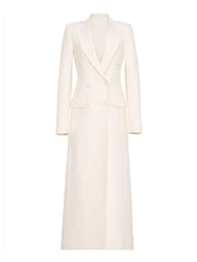 Blazer Notched Collar Double-Breasted Overcoat