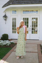 PREORDER Marcus One Shoulder Maxi Dress-Green Multi//PREORDER SHIPPING 6/20