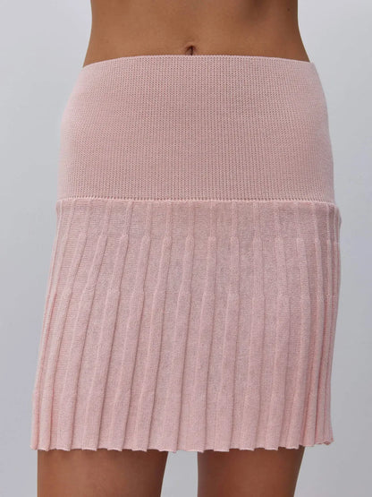 Elegant Backless Sexy Cut Out Long Sleeve Casual Christmas Sweater Pink-Skirts / S Sweaters-L