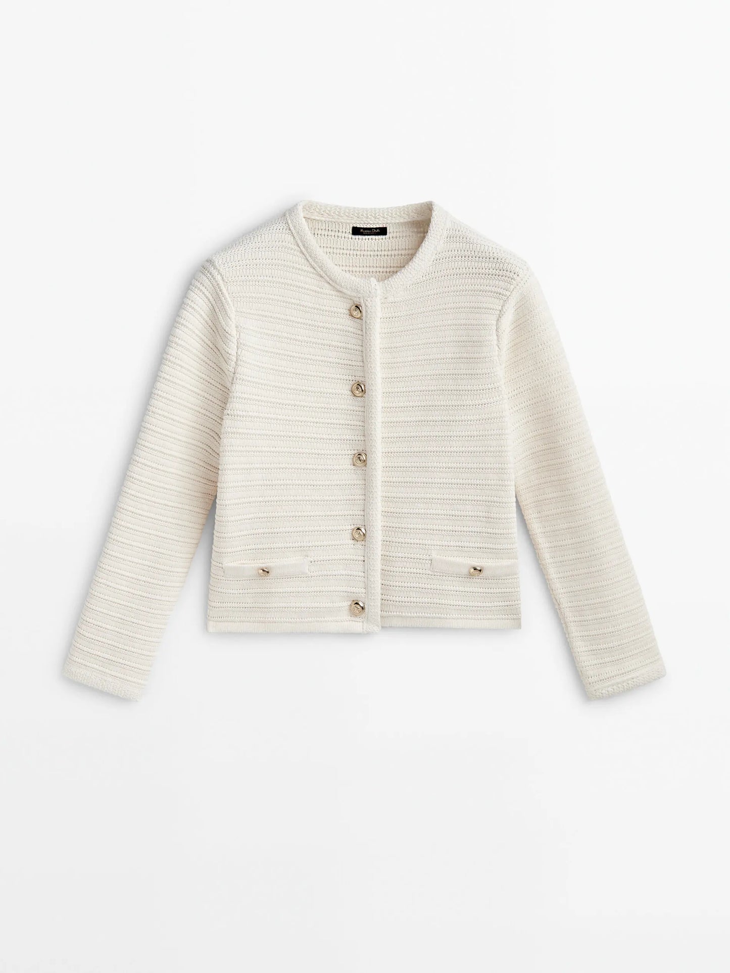 New Style Small Fragrance Button Design Texture Cardigan