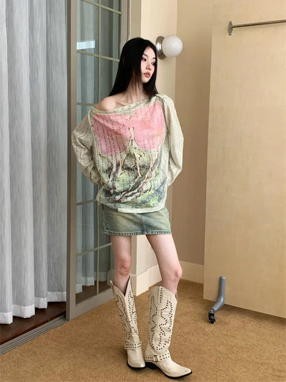 Fairycore One Shoulder Top