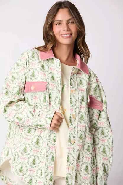 European American Christmas Jacket Coat Green / S Coats-241208