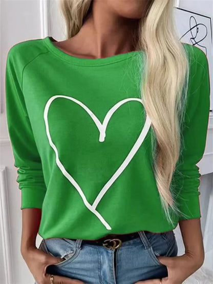 Elegant Casual Loose Round Neck Outdoor Autumn Winter Christmas Tree Hoodie Green / Xxs Hoodies-L