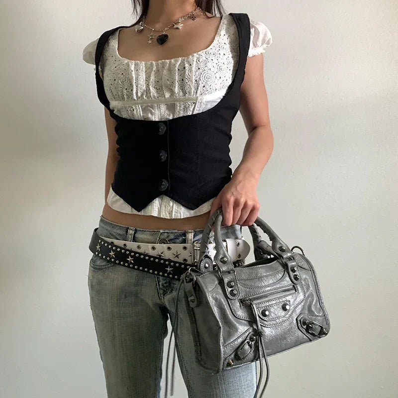 Fitted Button Up Vest