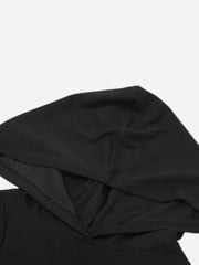 Grunge Cut Out Hooded Top