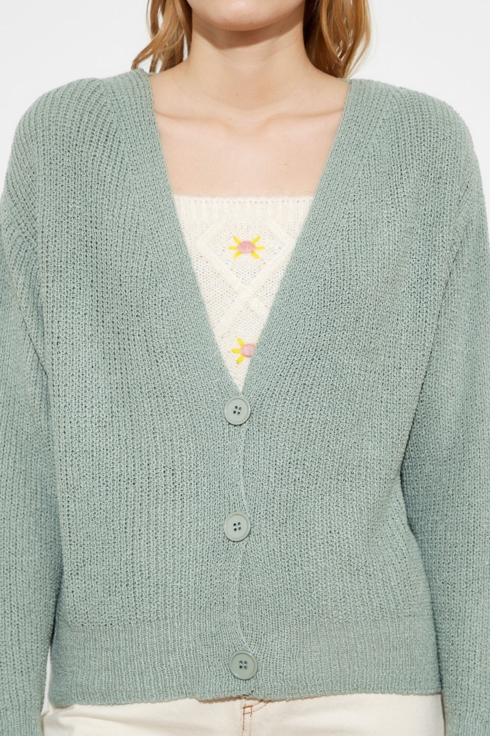 Trendyol Button Detail Cardigan