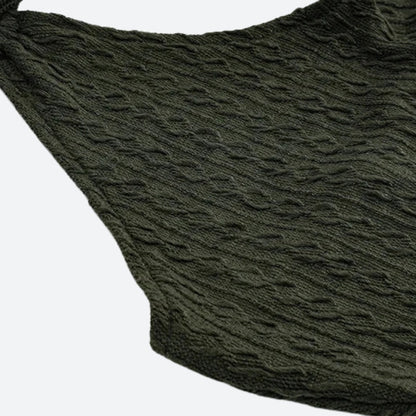 Halter Neck Knitted Mini Dress