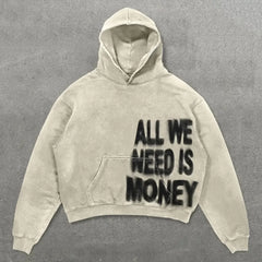 Women Oversized Streetwear Y2K Grunge Couples Casual Hoodie