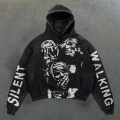 Women Oversized Streetwear Y2K Grunge Couples Casual Hoodie
