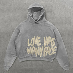 Women Oversized Streetwear Y2K Grunge Couples Casual Hoodie
