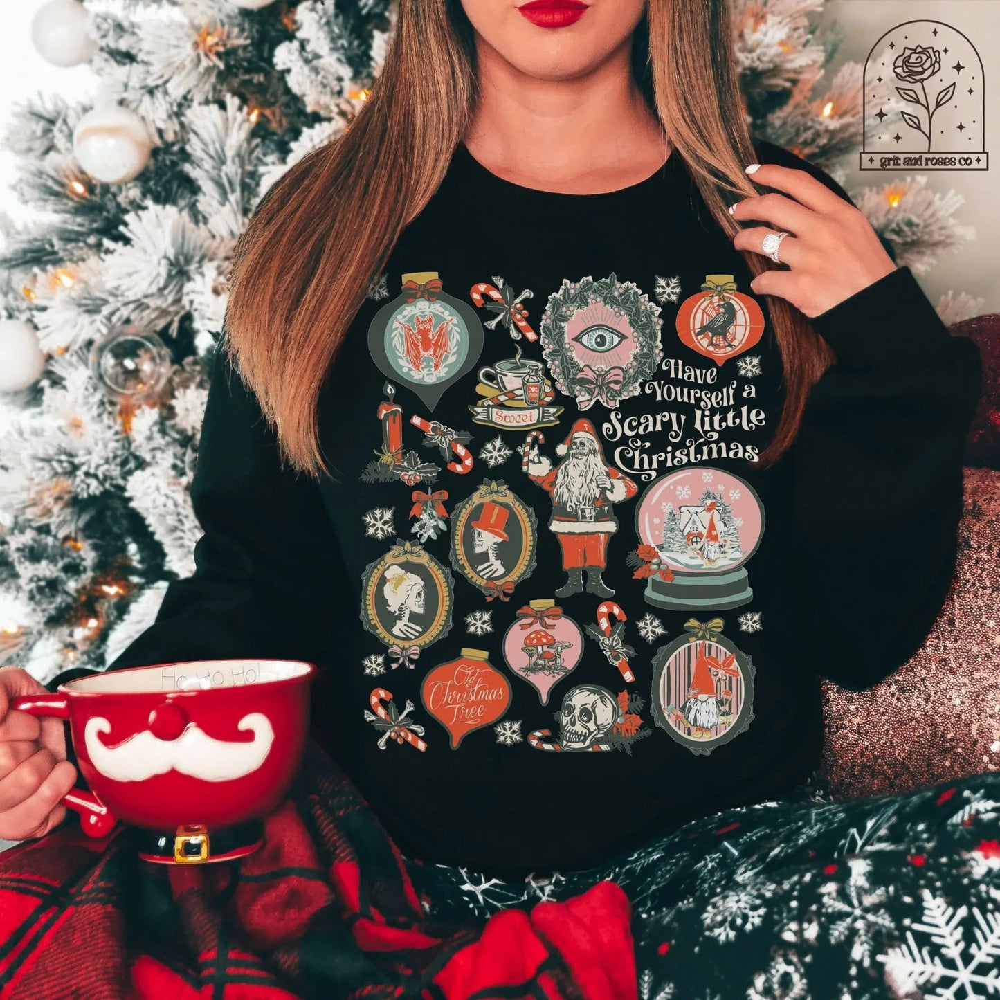 Spooky Halloween Hoodie - Scary Christmas Edition Black / S Hoodies-L