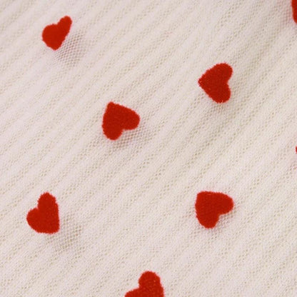 Heart Ribbed Tube Top