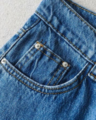 High Waist Casual Washed Jeans