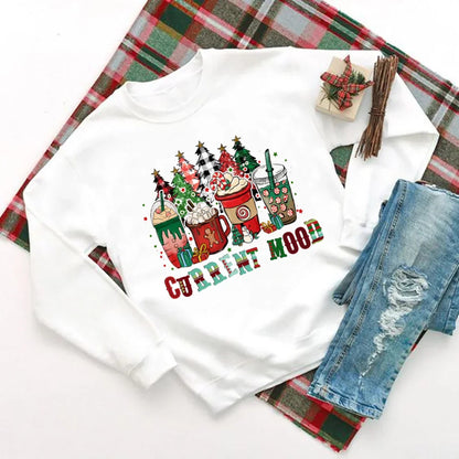 Delicious Hot Cocoa Chocolates Cake Printed Christmas Hoodie White 7 / S Hoodies-L